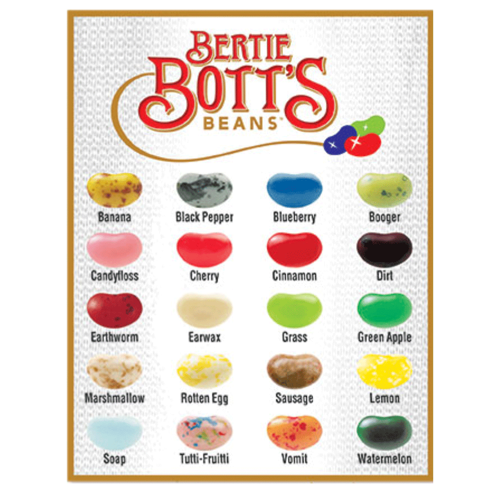 BERTIE BOTT´S HARRY POTTER GRAGEAS BOX 34 G – The Candyland