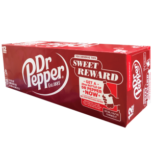 Display 12 unidades Lata Dr Pepper sabor tradicional