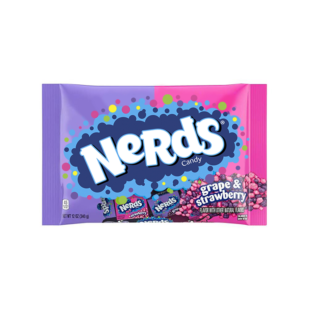 Nerds Grape And Strawberry Bag 340g The Candyland