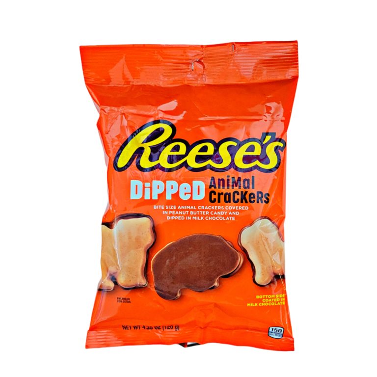 REESE’S DIPPED ANIMAL CRACKERS BAG 120G The Candyland