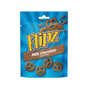 FLIPZ MILK CHOCOLATE COATED PRETZELS BAG 80 G