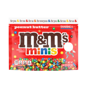 M&M PEANUT BUTTER MINIS SHARING SIZE BAG 243.8 GR