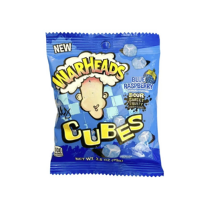 WARHEADS CUBES BLUE RASPBERRY BAG 99G