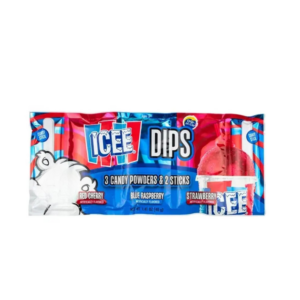 ICEE DIPS 3 CANDY POWDERS & 2 STICKS  40GR