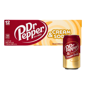 DR PEPPER & CREAM SODA 355ML
