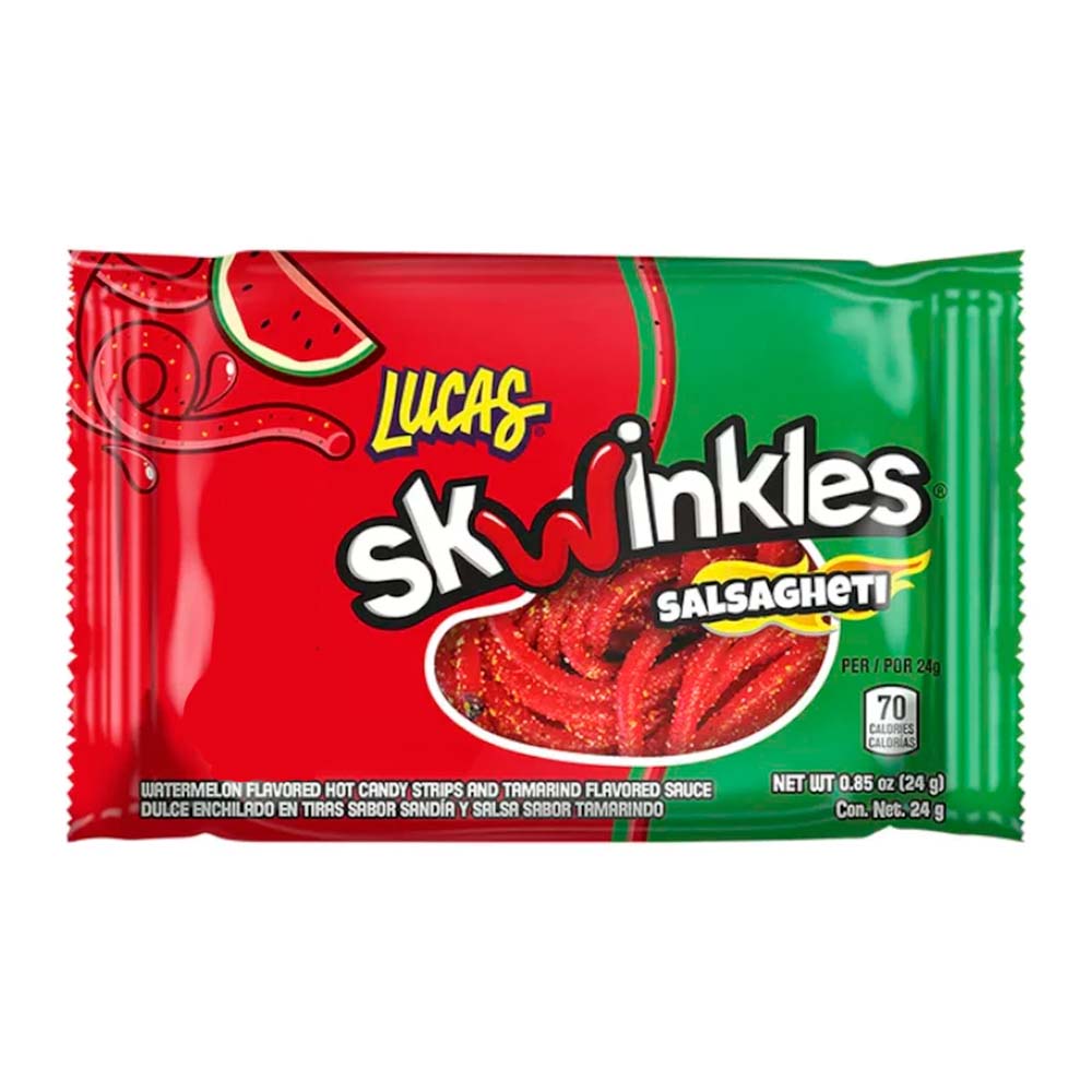 LUCAS SKWINKLES SALSAGHETI PICANTE WATERMELON 24G