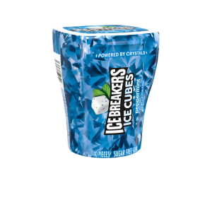 ICE BREAKERS ICE CUBES PEPPERMINT SUGAR FREE GUM 40 PIECES