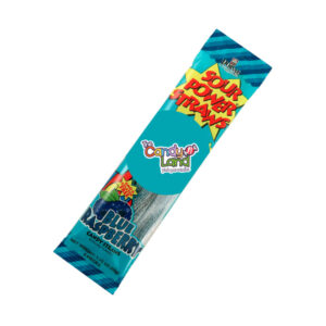 SOUR POWER STRAWS BLUE RASPBERRY 50G