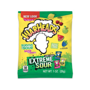 WARHEADS EXTREME SOUR BAG 28G