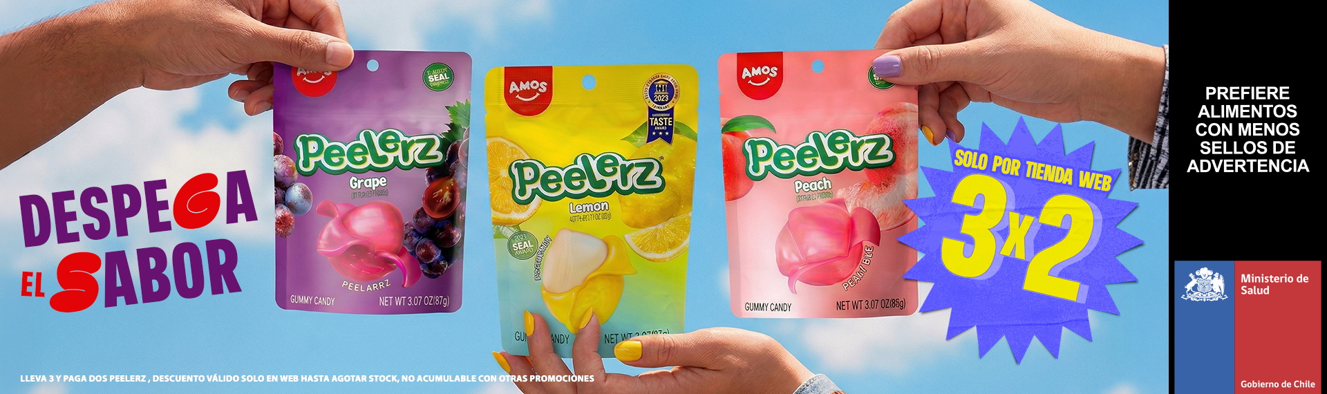 Promoción 3x2 en Peelerz