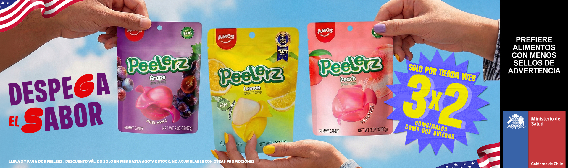 Promoción 3x2 en peelerz